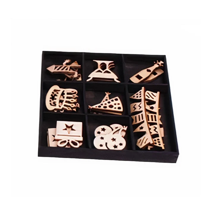 Wooden Cutouts - Set of 24
