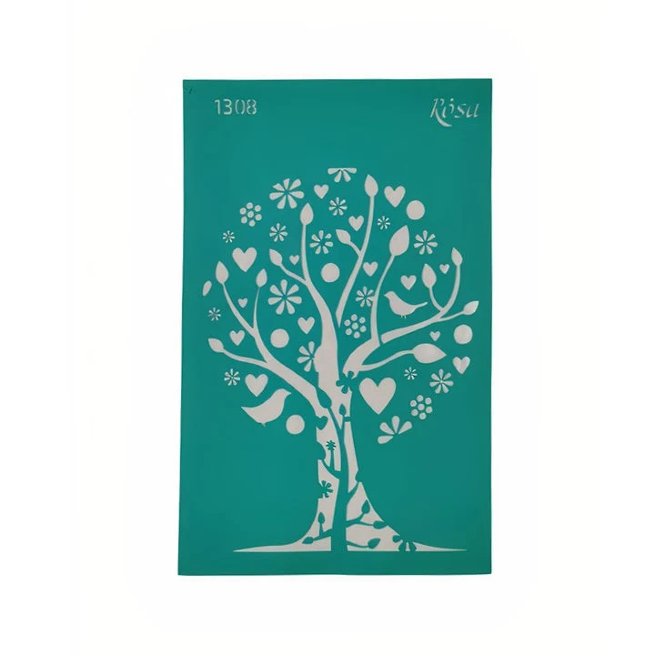 Rosa Talent Self-Adhesive Stencil, 13 x 20 cm, Pattern No. 1308