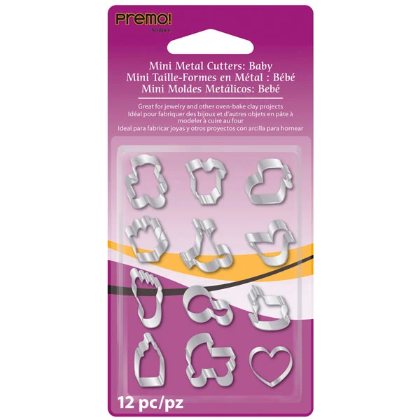 Sculpey 12pc Mini Cutter Baby