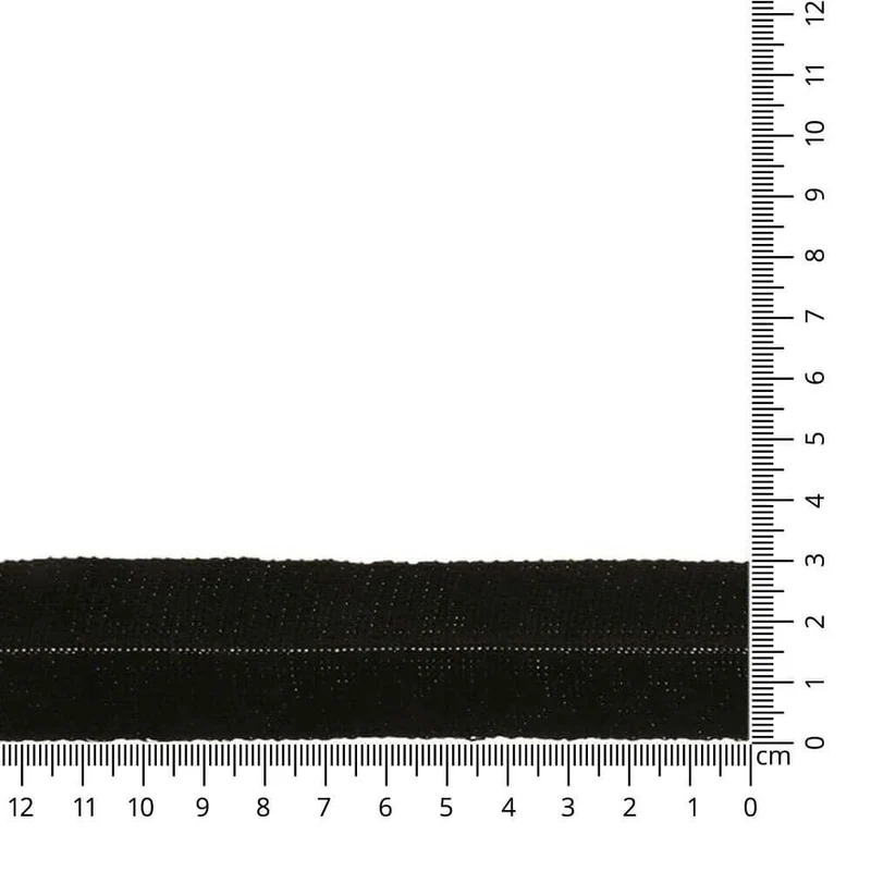 Einfassband Wolltresse schwarz