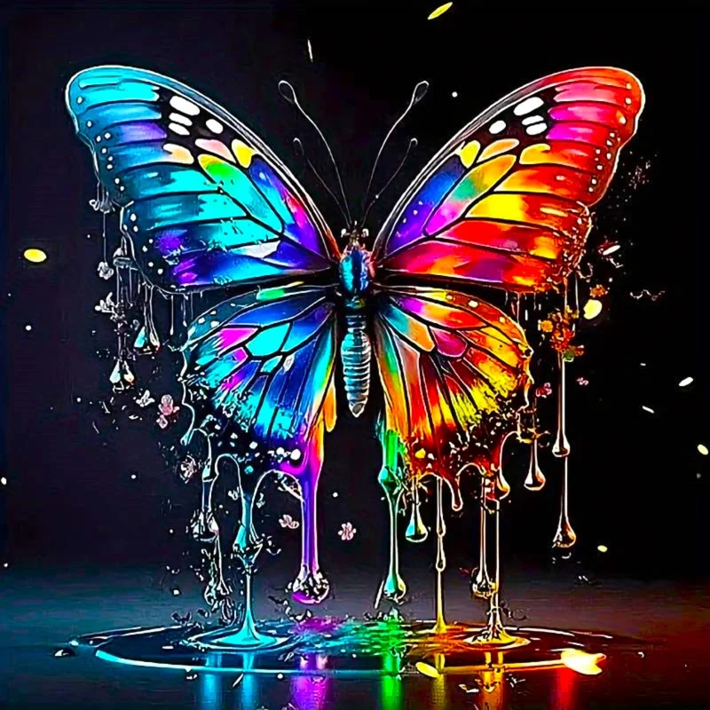 Diamond Painting - Waterdrop Butterfly