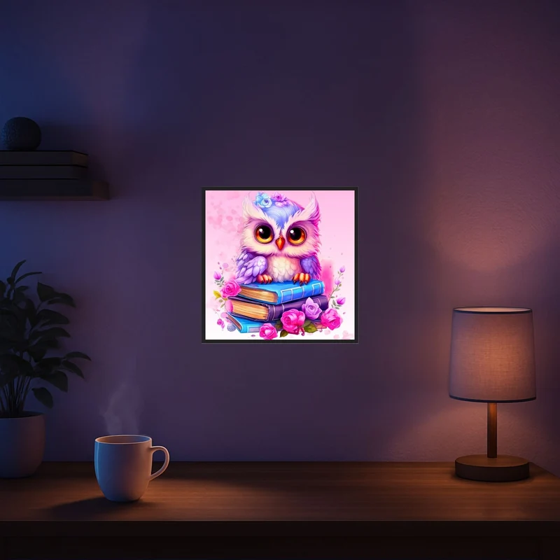 Diamond Painting - Büchereule