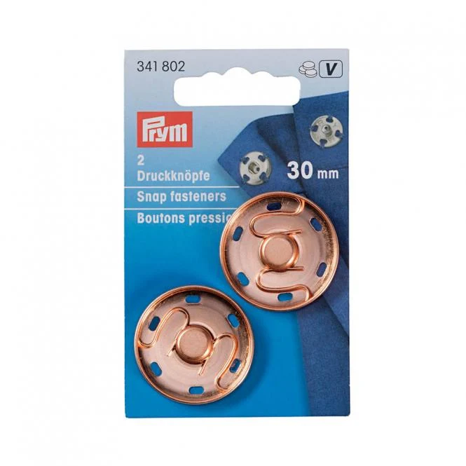 Prym Annäh-Druckknopf 30mm roségold