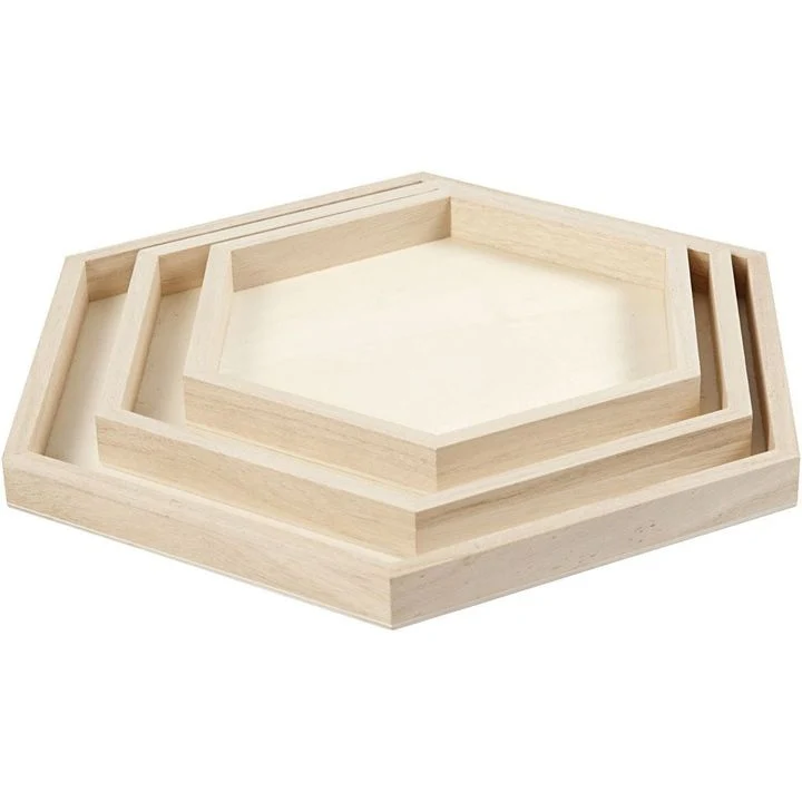 Set of 3 Trays for Decorating