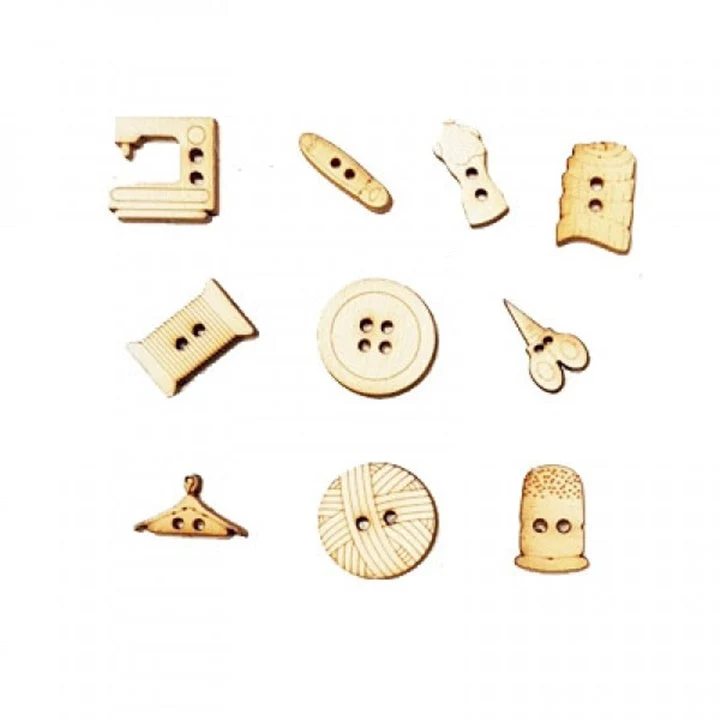Wooden Miniature Buttons