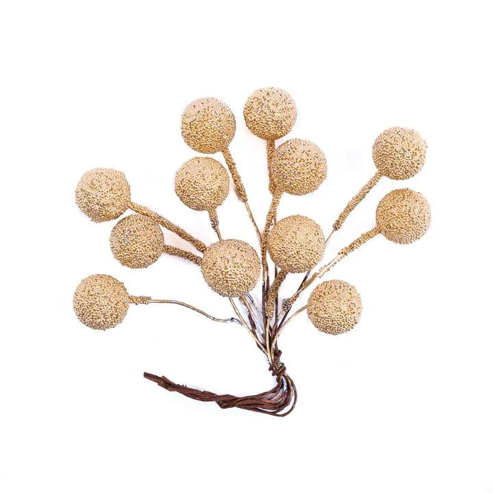 3D Decorative Golden Berry Branches