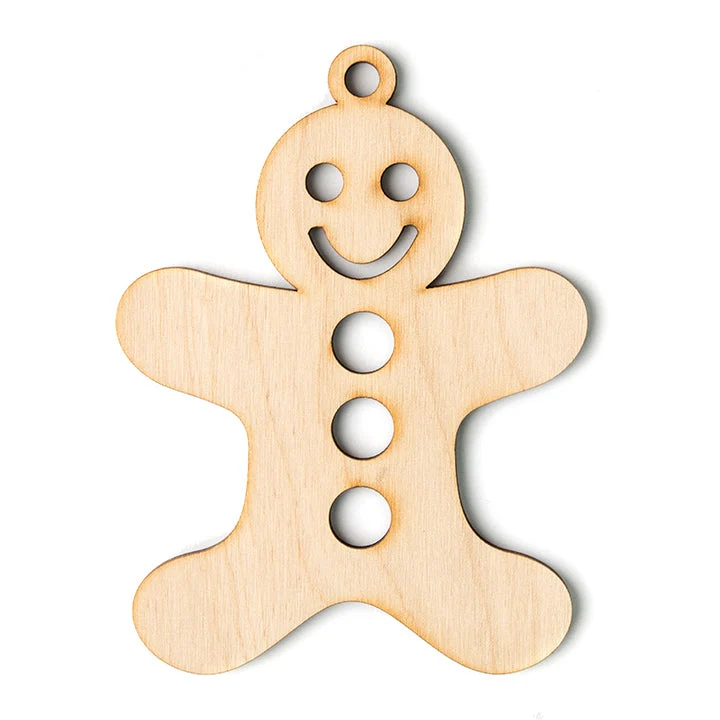 MXH Wooden Christmas Decoration, Set of 5 - MXH702pe