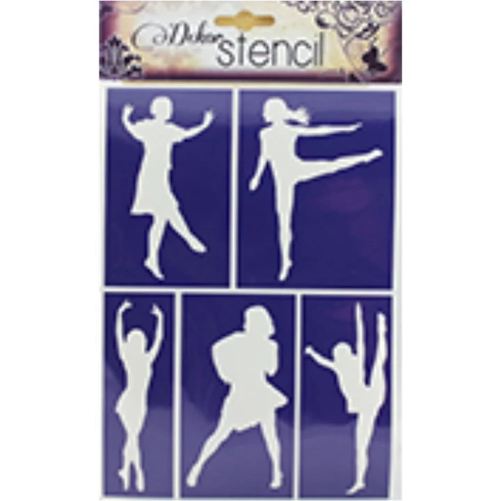 PENTART Self-Adhesive Stencil, Dancers
