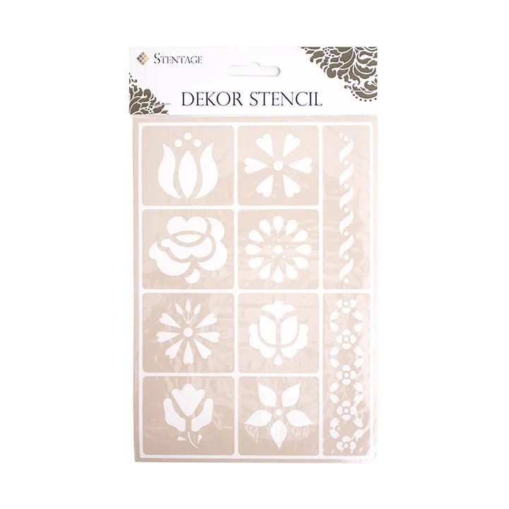 PENTART Self-Adhesive Stencil A5, Decorative Shapes M15