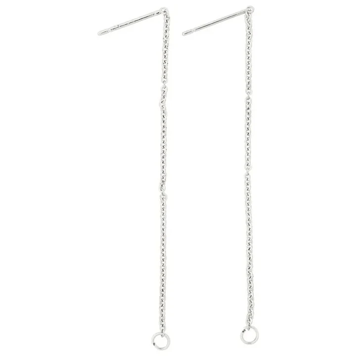 Long Threader Earrings with Loop, 1 Pair