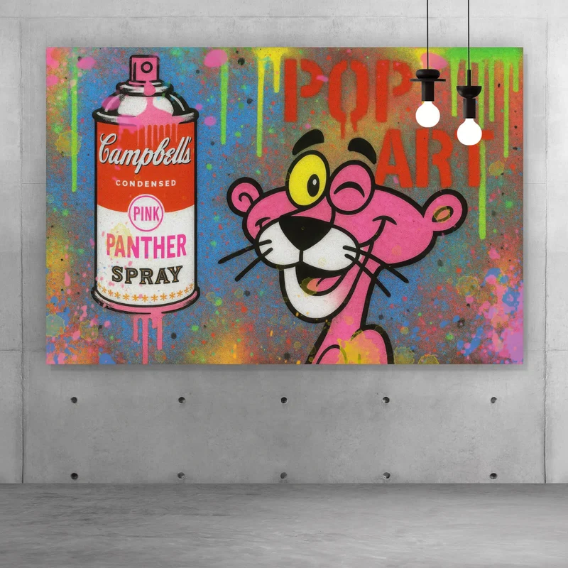 Acrylglasbild Ikonisches Pop Art mit Spraydose Querformat