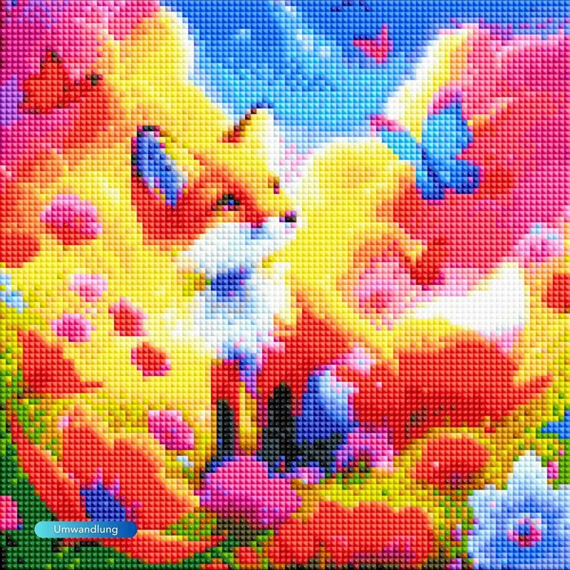 Diamond Painting Kids - Der kleine Fuchs im Zauberland