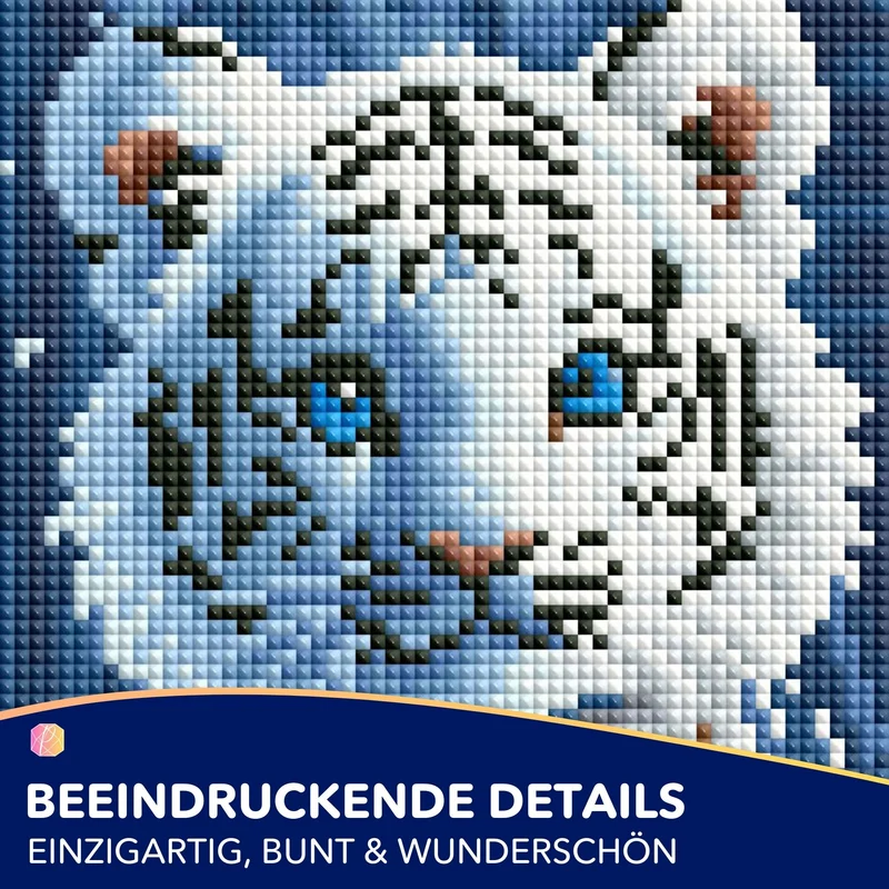 Diamond Painting Mini - Schneetigerbaby