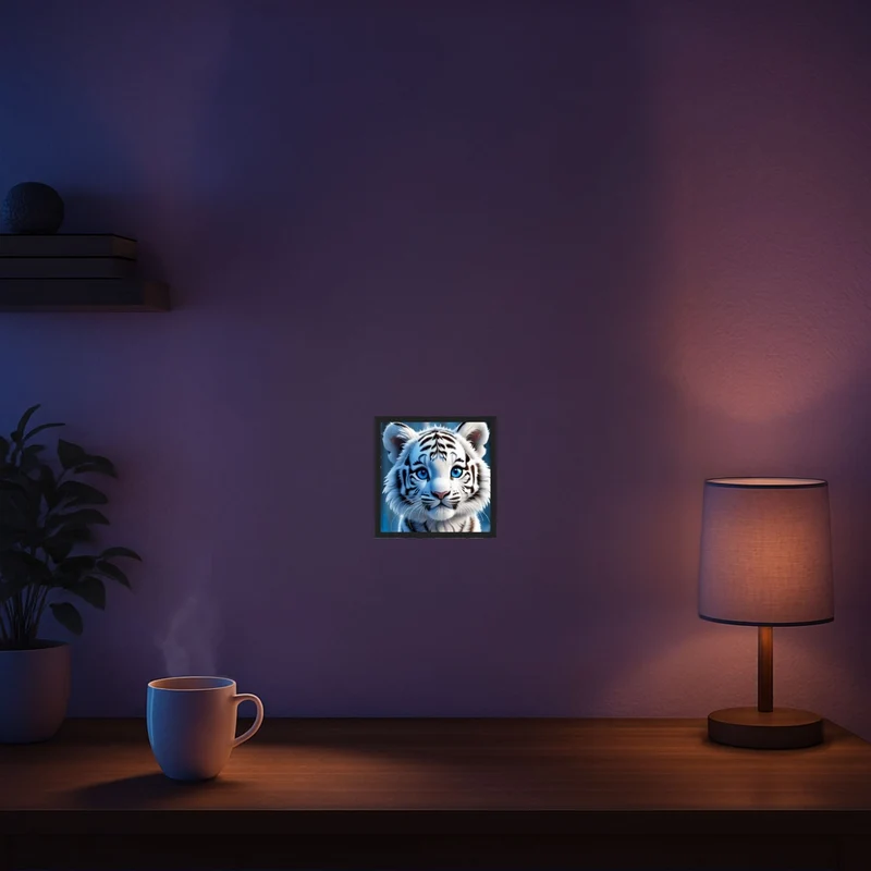 Diamond Painting Mini - Schneetigerbaby