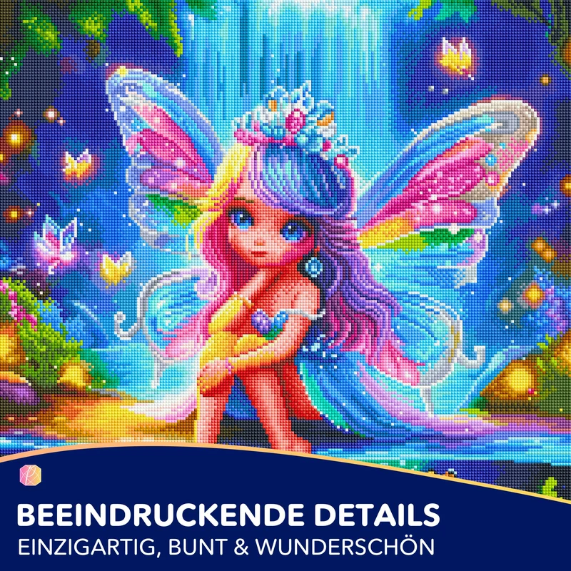 Diamond Painting - Entspannung am Elfenteich