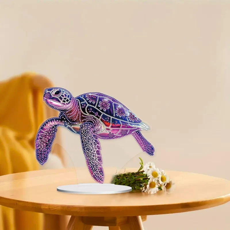 Diamond Painting Aufsteller - Purple Turtle