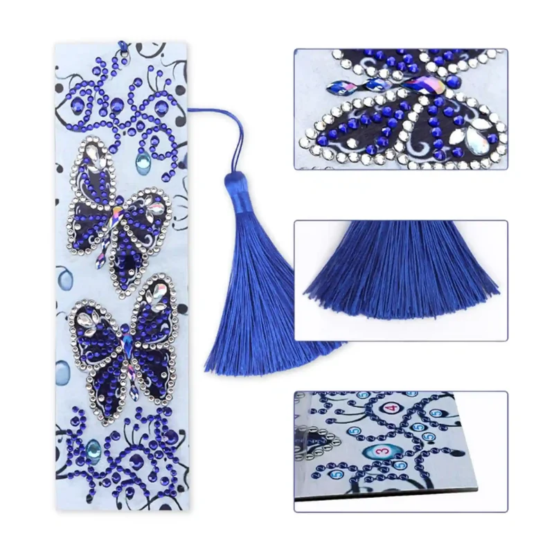 Diamond Painting Lesezeichen "Shinny" 2er Set