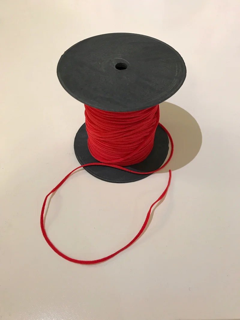 Gummikordel soft cord 2mm rot
