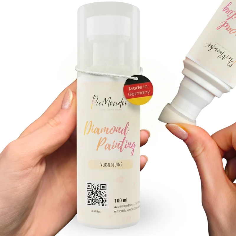 Diamond Painting Versiegelung® für besseren Halt & Glanzeffekt - Das Original