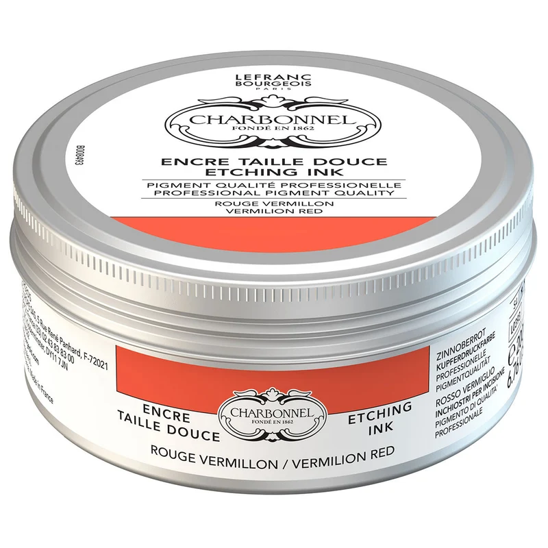 Charbonnel - Etching Ink - 200ml Vermillion Red (S4)