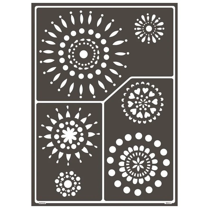 Self-Adhesive Stencil Modern Style A3