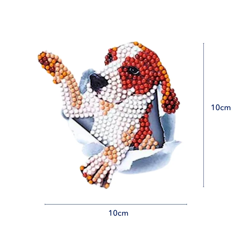 Diamond Painting XL Sticker - Lucky Pets
