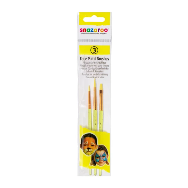 Snazaroo - Pack Of 3 Brushes