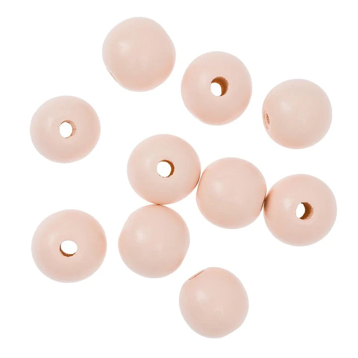 Wooden Beads 2.5 cm – Set of 10