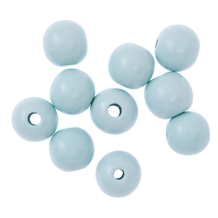Wooden Beads 2.5 cm – Set of 10