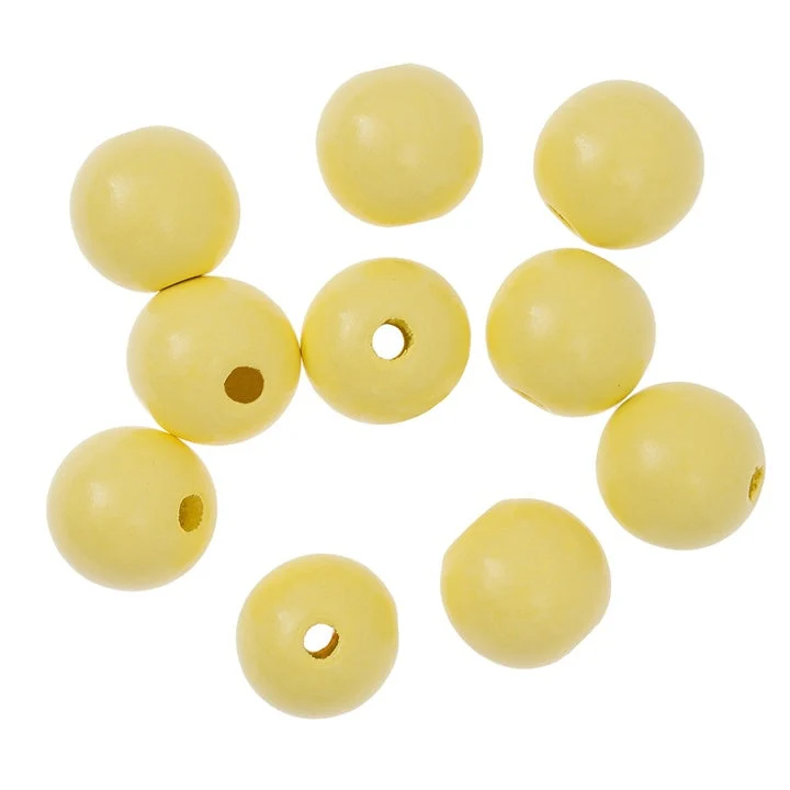 Wooden Beads 2.5 cm – Set of 10