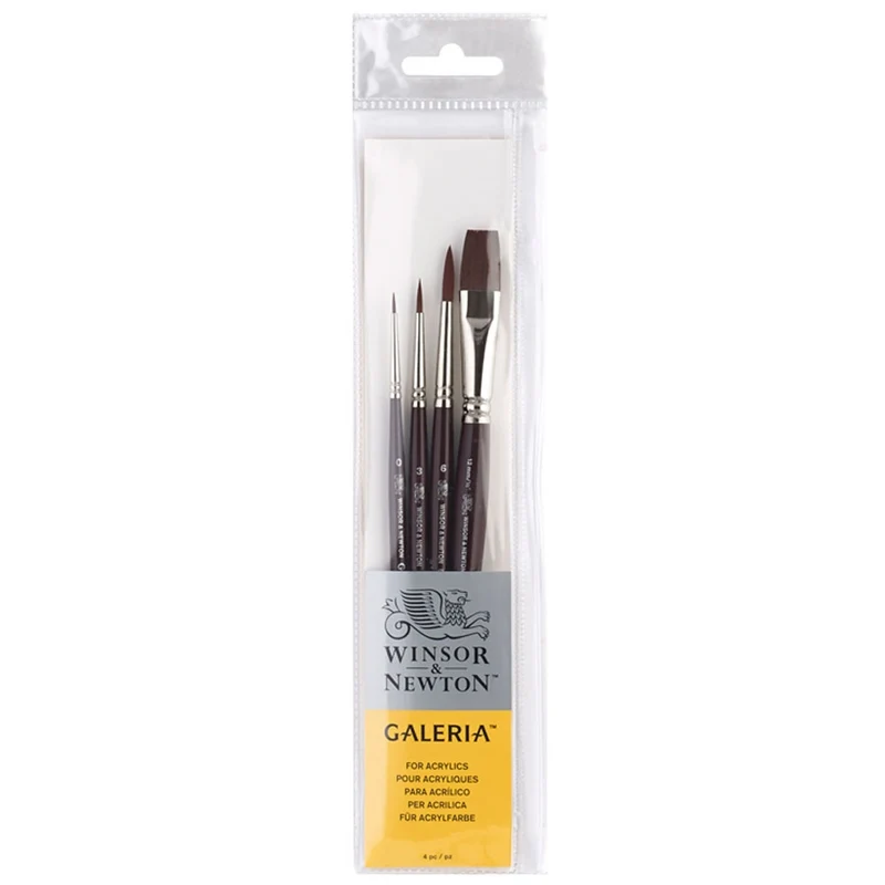 Winsor and Newton - Galeria S-H Acrylic Brush Set - 4 Pack