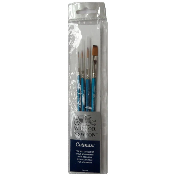Winsor and Newton - Cotman Watercolour SH 4 Brush Wallet Set