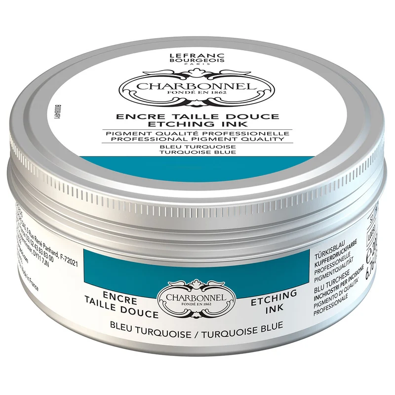 Charbonnel - Etching Ink - 200ml Turquoise Blue (S2)