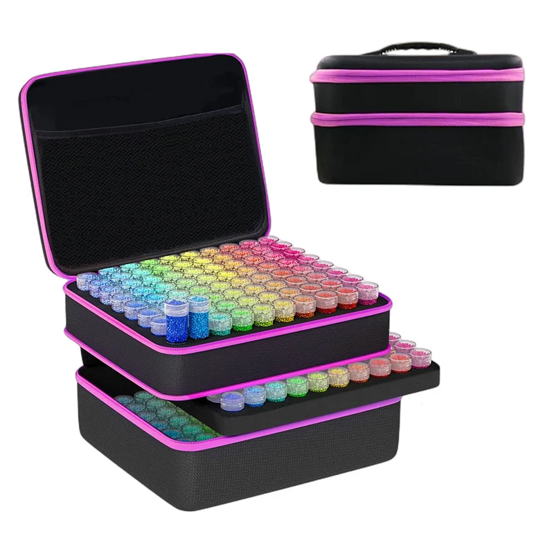 Diamond Painting XXL Aufbewahrungs-Koffer | 240 Döschen