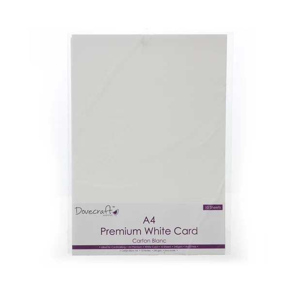 Dovecraft - A4 Card White (10 Pack)