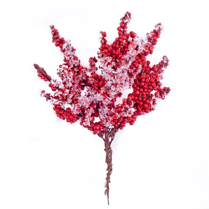 Decorative 3D Small Red Berry Branches