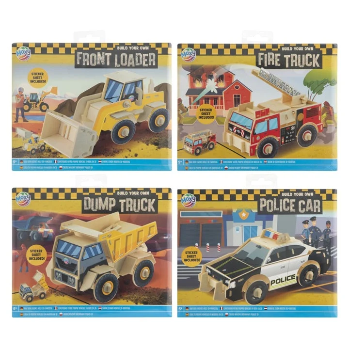 Wooden 3D Puzzle with Stickers