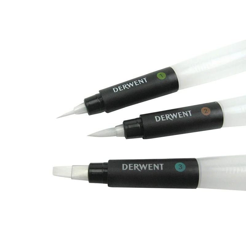 Derwent - Waterbrush - Multi Pack of 3