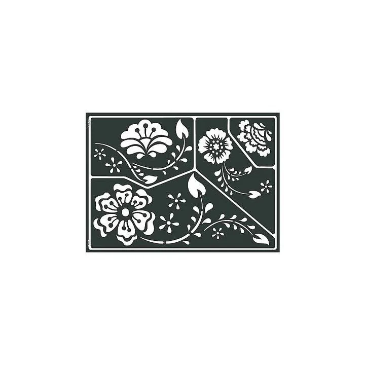 Self-Adhesive Flower Stencil A3