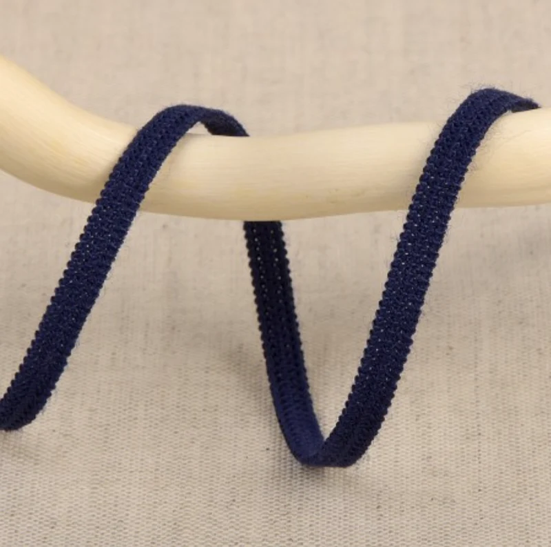 Flachgummi sehr weich 5mm blau marineblau 50m