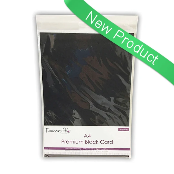 A4 Black Card x240gsm 10 Shts
