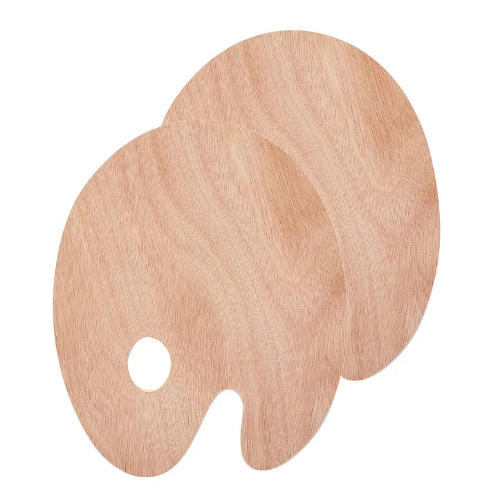 Oval Wooden Painting Palette