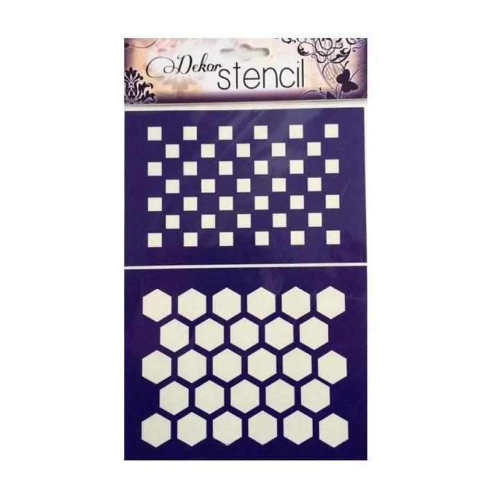 PENTART Self-Adhesive Stencil A5, Geometric Shapes M24