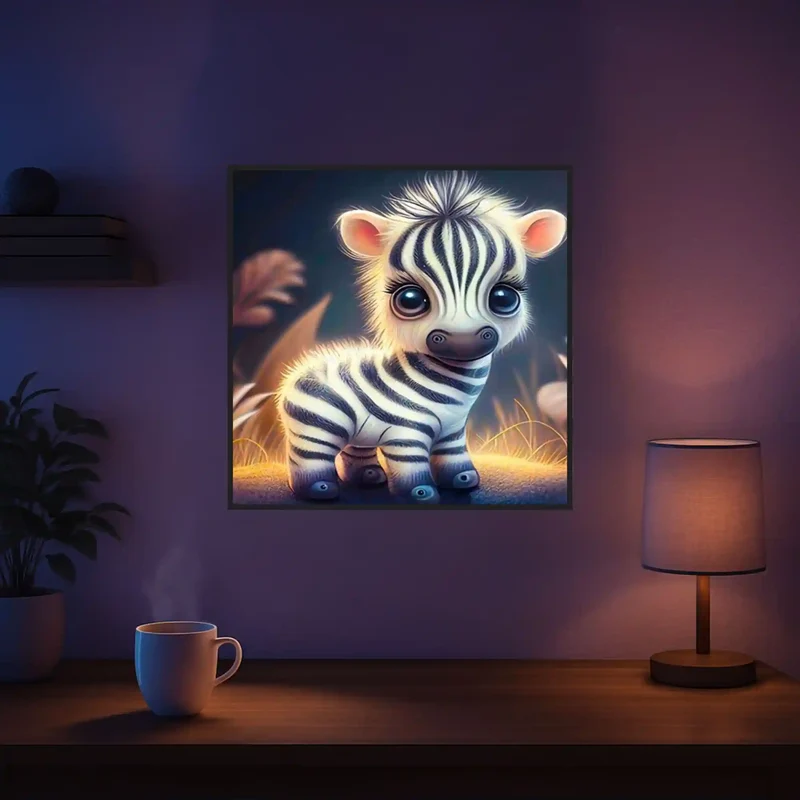 Diamond Painting - Süsses Zebrababy