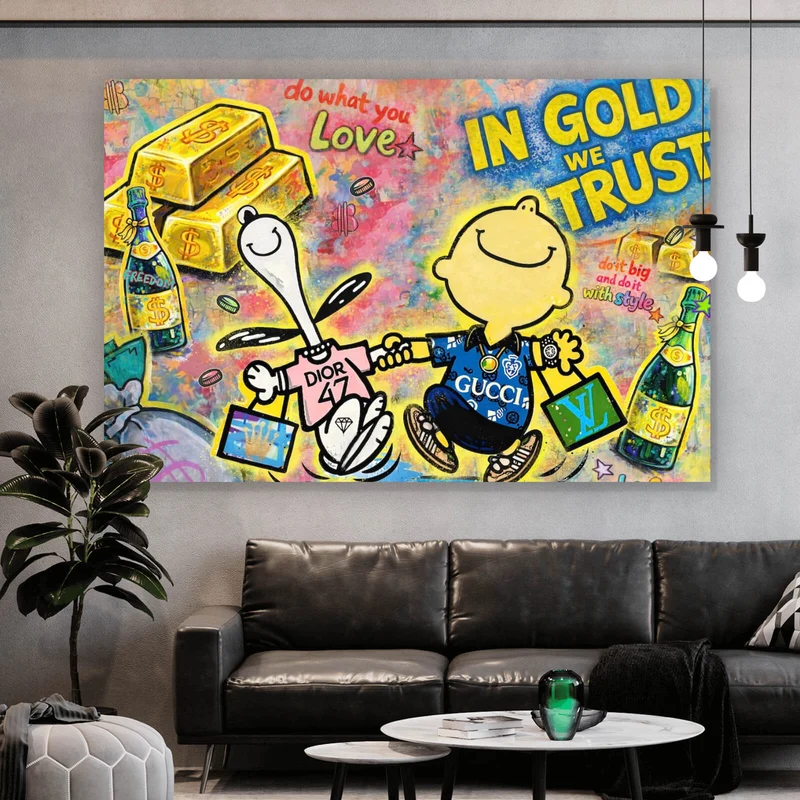 Leinwandbild Luxuriöses Pop Art Querformat