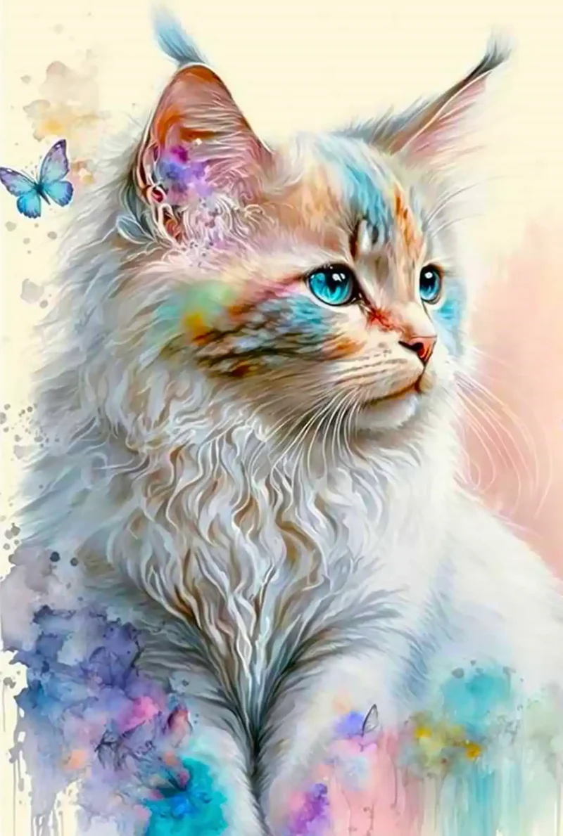 Diamond Painting - Zartes Kätzchen