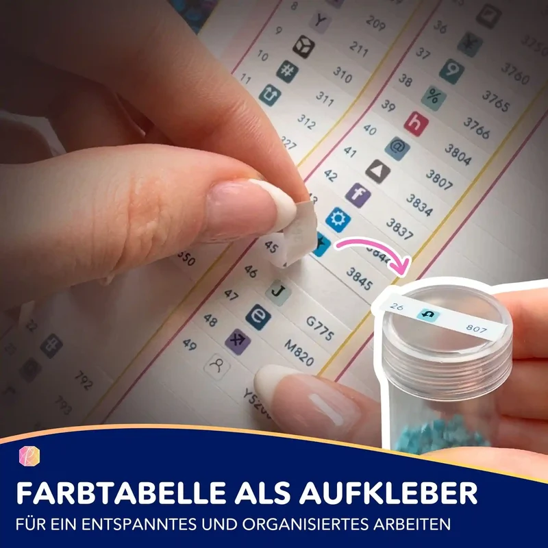 Diamond Painting - Kolibri im Blütenkelch