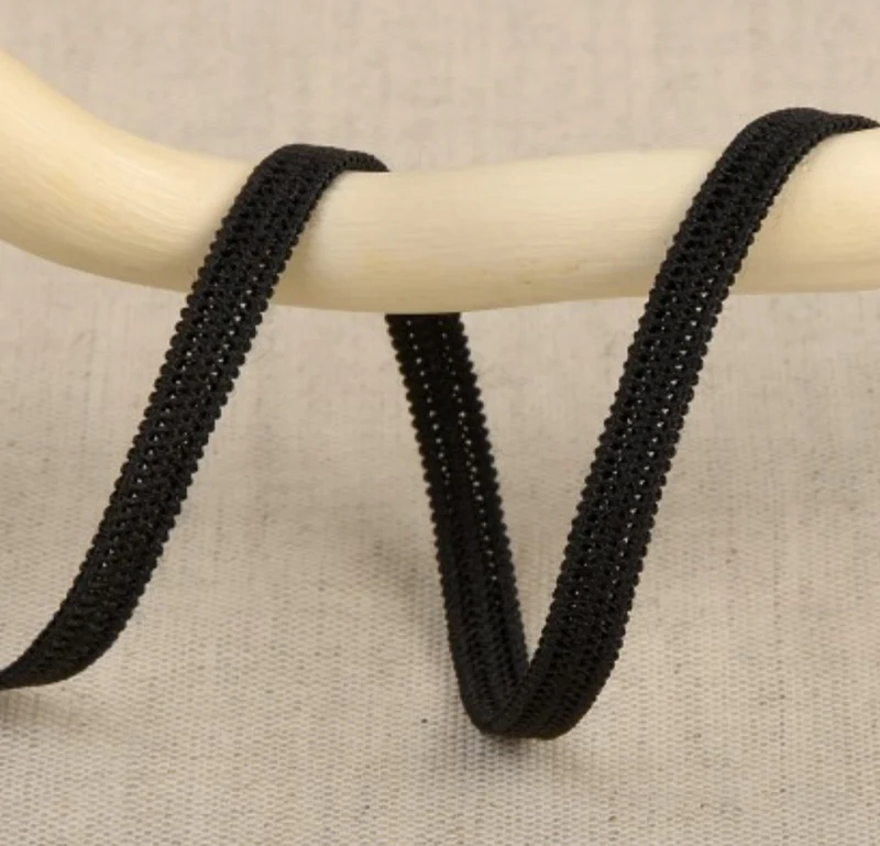 Flachgummi sehr weich 5mm schwarz 50m