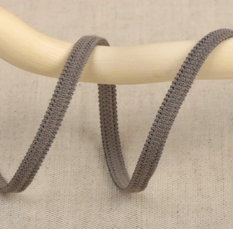 Flachgummi sehr weich 5mm grau 50m-Rolle
