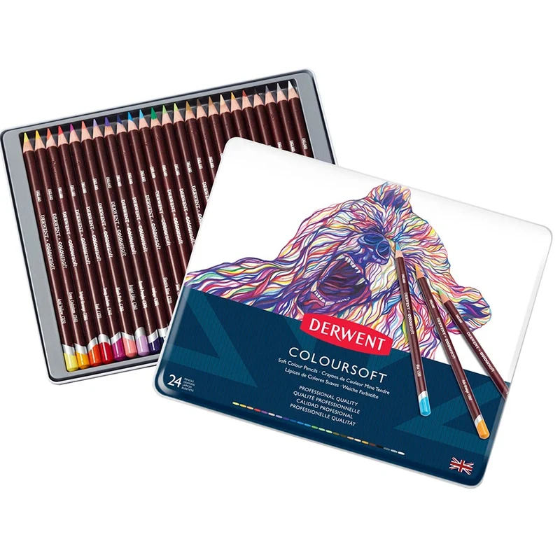 Derwent - Coloursoft Pencil - 24 Tin